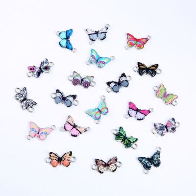 Manufacturers wholesale 2018 fashion printing colorful butterfly pattern accessories double hanging accessories