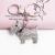 Korean Style Creative Diamond Whistle Keychain Bag Ornaments Whistle Metal Pendant Key Chain Small Gift Gifts