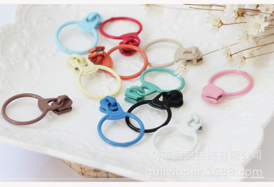 No. 3 No. 5 Resin Ring Zipper Head Candy Color Pull Pendant DIY Accessories Pull Chloe Paddington Packaging Accessories