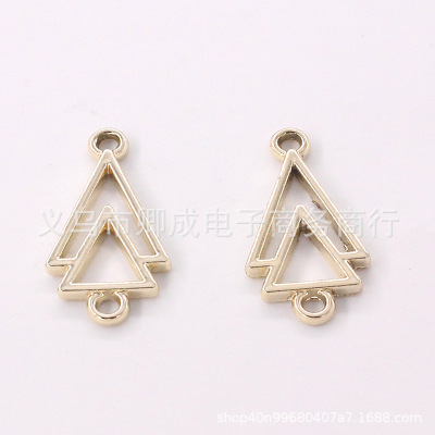Triangle clothing accessories simple alloy UV plating earrings accessories