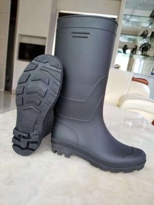 Lightweight Black Rain Boots Protective Shoes