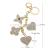 European and American fashion crystal high-heeled shoes key chain lady creative gift stereo sandal bag pendant