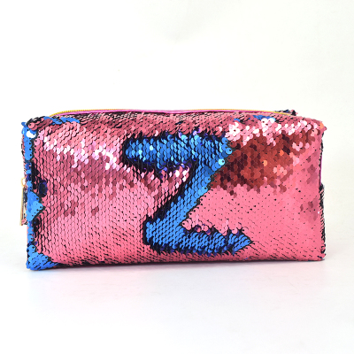 Hot style mermaid sequined hand bag sequined cosmetic bag fashion hand bag manufacturer direct