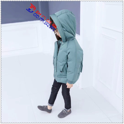 Children outside wearing waistcoat padded jacket thickened boy boy boy wear out cotton clothing