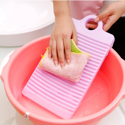 Plastic Non-Slip Hand-Held Mini Small Sized Washboard Home Use Laundry Washboard Thickened Hand-Held Washboard Small