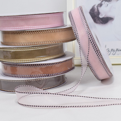 Korean ribbon silk satin ribbon DIY pushes hair ornament bouquet and baked cake gift wrapping ribbon