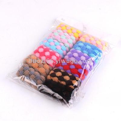 Korea is without mark add thick hair circle hair act the role of grid wide side hair rope coil hair ring hair ring heft