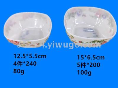 Secret amine tableware Secret amine inventory spot Secret amine bowl imitation ceramic decal bowl design can sell by ton