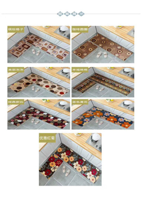 Kitchen mat with PVC bottom