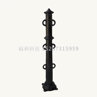 Cast iron column retaining post river post cast iron column
