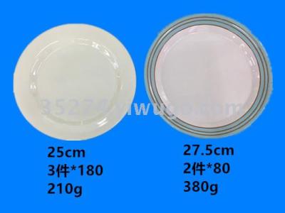 Melamine tableware Melamine plate large amount of spot stock low handling imitation ceramic plates can be sold by ton