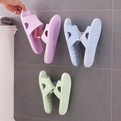 Slipper hangs the Slipper shelf that wall hangs type shoe to wear on the wall, simple and easy pasting type shoe to receive wear shoe to wear