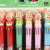 Korean version of 10-color ballpoint pen ANPANMAN bread superman cartoon silicone head 10-color ballpoint pen cartoon