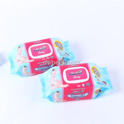 Infant wet wipes for newborn hands and mouth, no fragrance baby wet wipes should be packed with 80 pieces