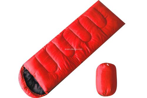 0.95kg spring monochrome outdoor hooded envelope ultra-light and easy to carry outdoor sleeping bag