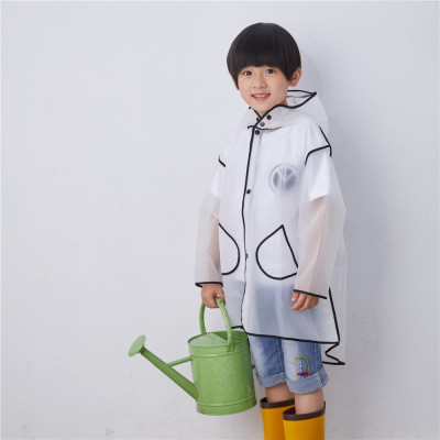 Korean fashion creative personality transparent hiking poncho for children