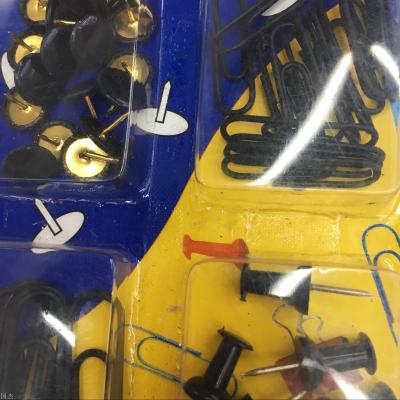 Factory direct pushpin suction card i-pin paper clip office stationery suction card package wholesale