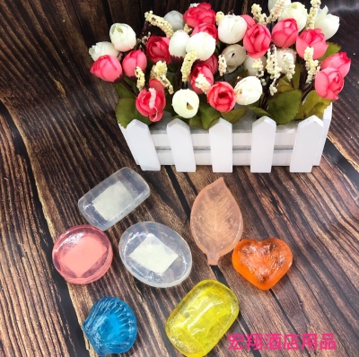 Hotel custom one-time transparent soap can be customized