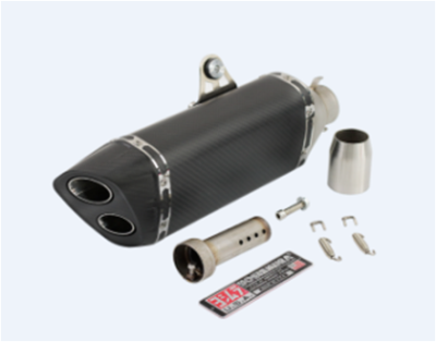 Motorcycle accessories Motorcycle muffler four-corner blast double outlet appearance pipe