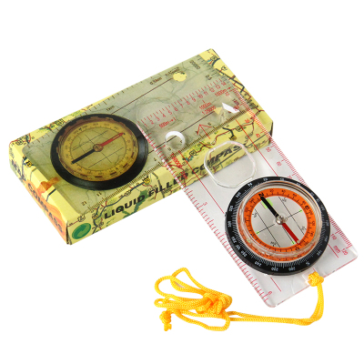 Dc45-5c multi-function outdoor compass ruler compass scale compass cross-country directional needle