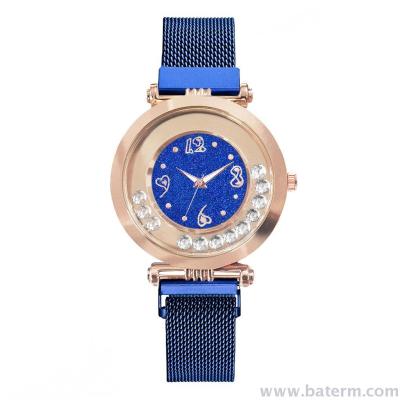Manufacturers direct sales of the new ball powder digital magnetic buckle ladies watch milan strap watch