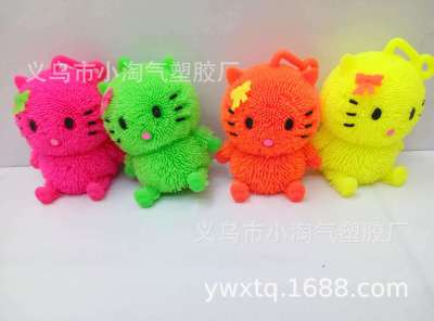 Manufacturers direct cartoon toy KT cat inflatable luminous vent ball