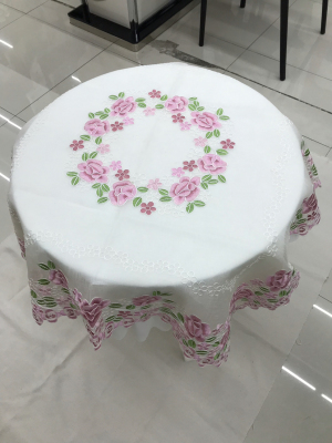 The Spot multi - purpose embroidered tablecloth