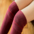 Autumn  winter thickening over the knee socks women and knee high tube wool knee socks with fuzzy circle to keep  winter
