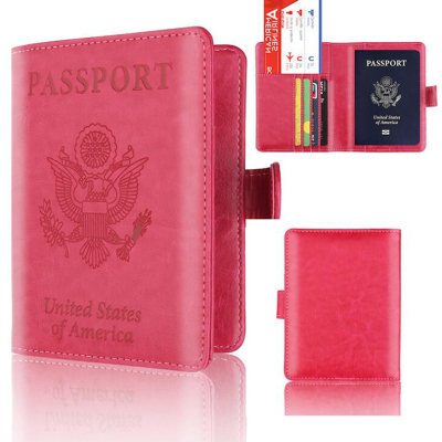RFID anti-magnetic passport cover buckle passport protection cover bank card cover multi-card ticket holder