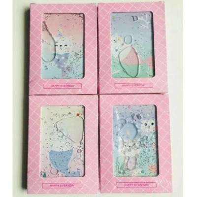 Add an oil notebook mermaid cat sparkles pink Nordic wind unicorn mermaid