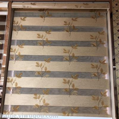 The Leaf embroider curtain shutter shutter sitting room bedroom decides finished product office does not punch jacquard gauze shade