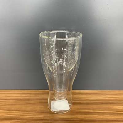 Creative Double-Layer Cup Borosilicate Beer Glass High Temperature Resistant Hard Glass Beer Bottle Reverse Mold