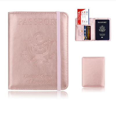 Elastic U.S. passport holder RFID passport holder magnetic passport protection card pack