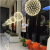 Creative sales department decoration clothing store window shopping mall stairs dandelion star lamp LED spark ball 