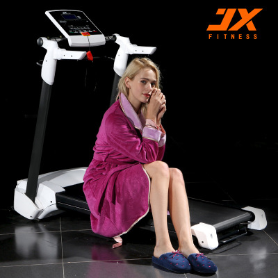 JX full folding home treadmill free of installation of small intelligent fitness equipment silent weight loss mini walking machine