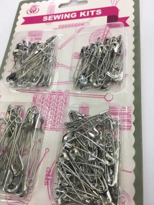 50 safety pins wholesale four - grid pin size mixed suction card