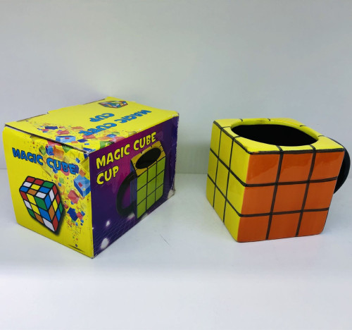 creative Fashion Rubik‘s Cube Mug Falk Cup Fun Funny Personality Rubik‘s Cube Cup Ceramic Water Cup Gift 