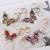 European and American Popular Creative Retro Rhinestone Butterfly Keychain Bag Jewelry Pendant Factory Customized Gift Gifts