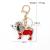 Creative Cartoon Rhinestone Puppy Key Chain Pendant Cute Personality Animal Dog Bag Accessories Small Gift