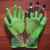 \"New PU gloves garden work gloves with 8 plastic gloves in a variety of colors.