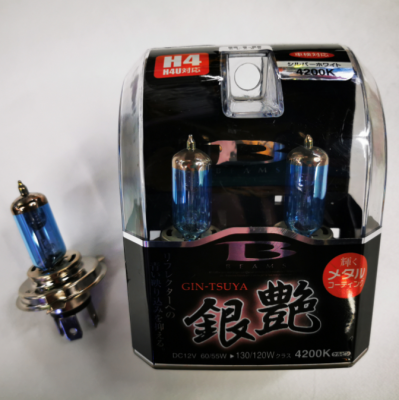 Automobile light bulb \"H4 12v60/55w P43T stone premier league white light halogen bulb\"