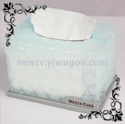 Creative new home furnishing water cube tissue box suction box