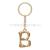 Factory Direct Sales 26 English Letter Necklace Women's European and American Fashion Cross-Border Hot Selling Bamboo Letter Pendant Keychain