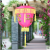 Red Lantern Lantern Lantern Waterproof Outdoor Wax Gourd Lantern Ornament New Year Small Lantern String Folding Long round String Lantern