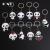 Creative popular Chinese national treasure panda metal key chain personality mascot tourism souvenir gifts customization