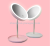 LED cosmetic mirror round with light USB dressing mirror table top bedside luminous storage touch mirror