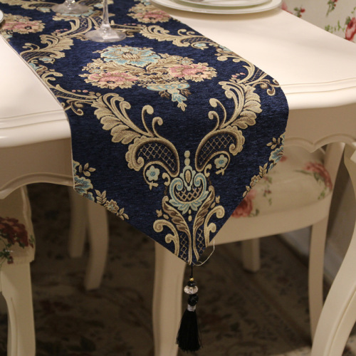 new european luxury chenille table runner american pastoral coffee table cloth dining flag cloth shoe cabinet decorative cloth hallway strip