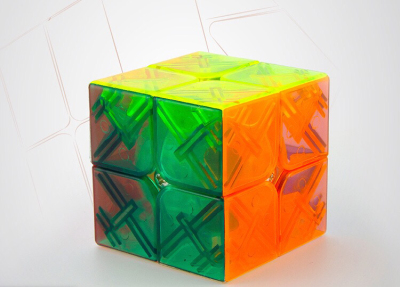 Yongjun royal second order transparent color 】 children's game professional puzzle transparent 2 order rubik's cube toy wholesale