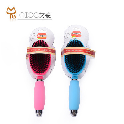 Manufacturers for the new pet brush double-sided steel needle brush cat massage supplies
