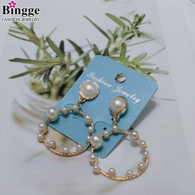 Europe and the United States sell like hot cakes hot style disorder ring temperament pearl fashion hipsters joker female style earrings pendant manufacturers direct